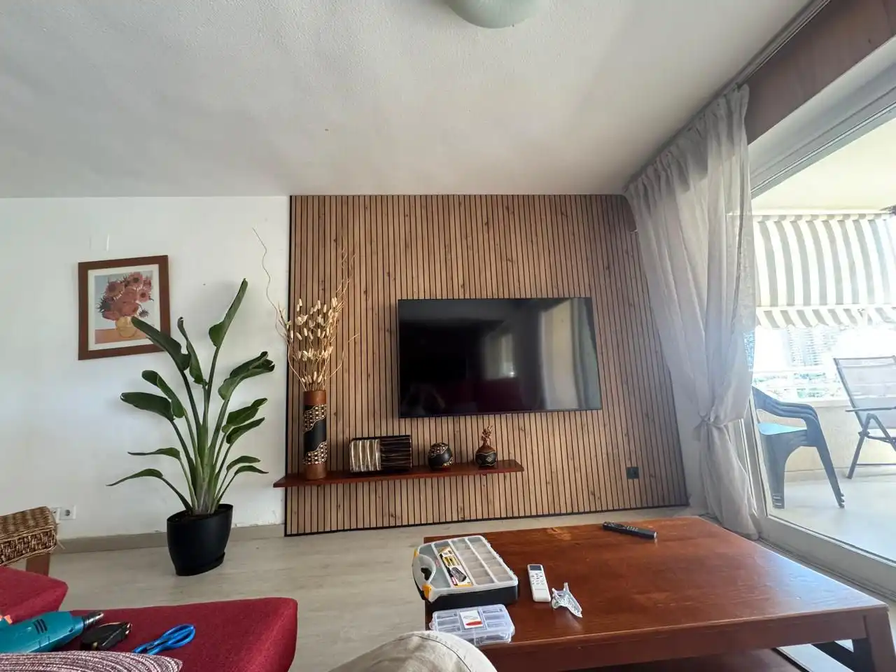 Wohnzimmer von Wohnung zur Miete in Alicante / Alacant mit Klimaanlage, Möbliert und Ofen