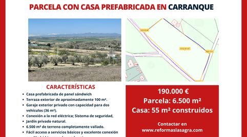 PARCELA de 6.500 m² con CASA PREFABRICADA –VENTA y/o ALQUILER con OPCIÓN a COMPRA