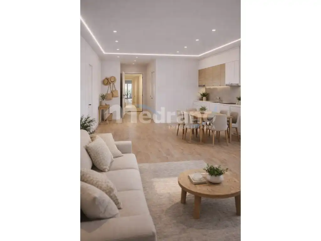 Wohnzimmer von Wohnung zum Verkauf in Benidorm mit Klimaanlage, Privatgarten und Terrasse