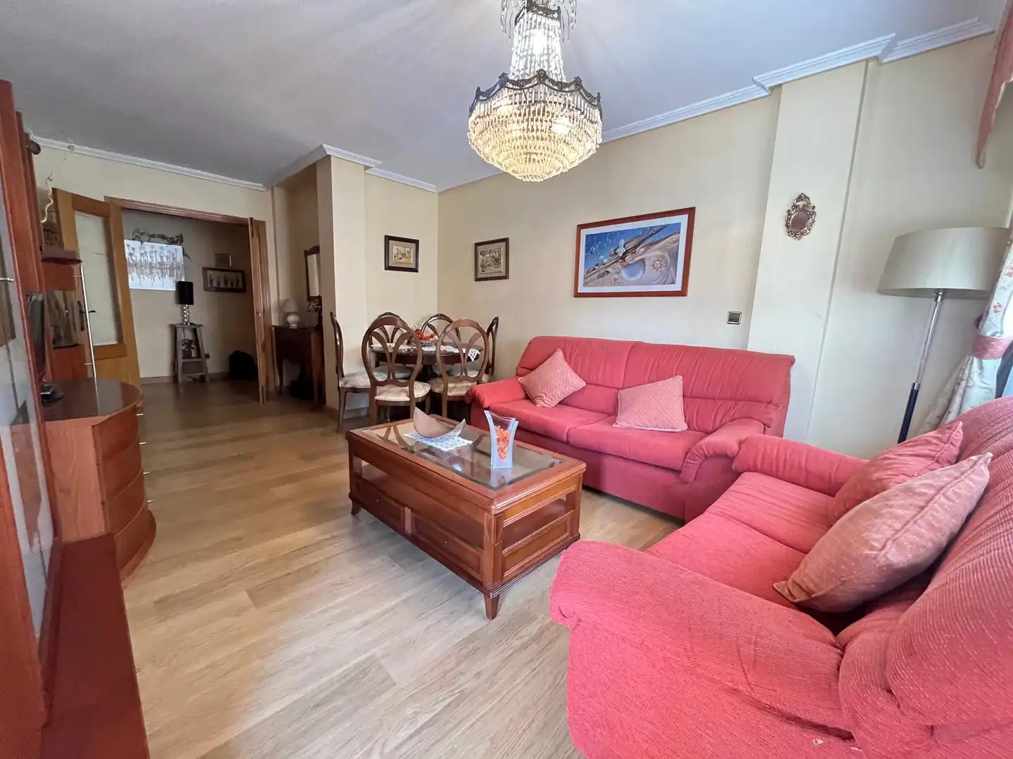 Sala d'estar de Pis en venda en Cartagena amb Aire condicionat, Parquet i Moblat