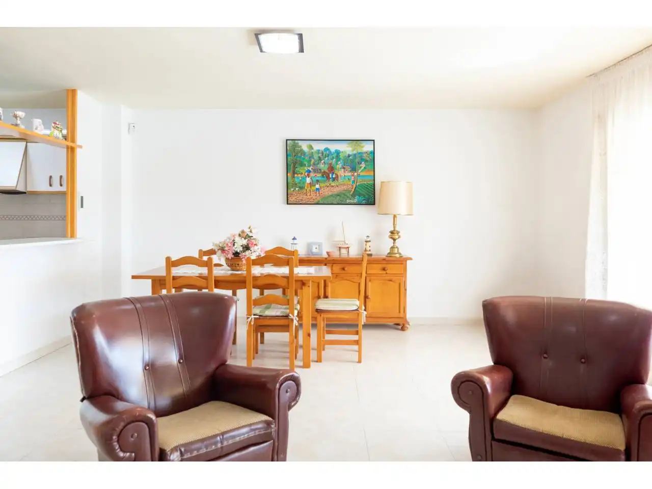 Dining room of Flat for sale in Cambrils  with Air Conditioner, Terrace and Furnished