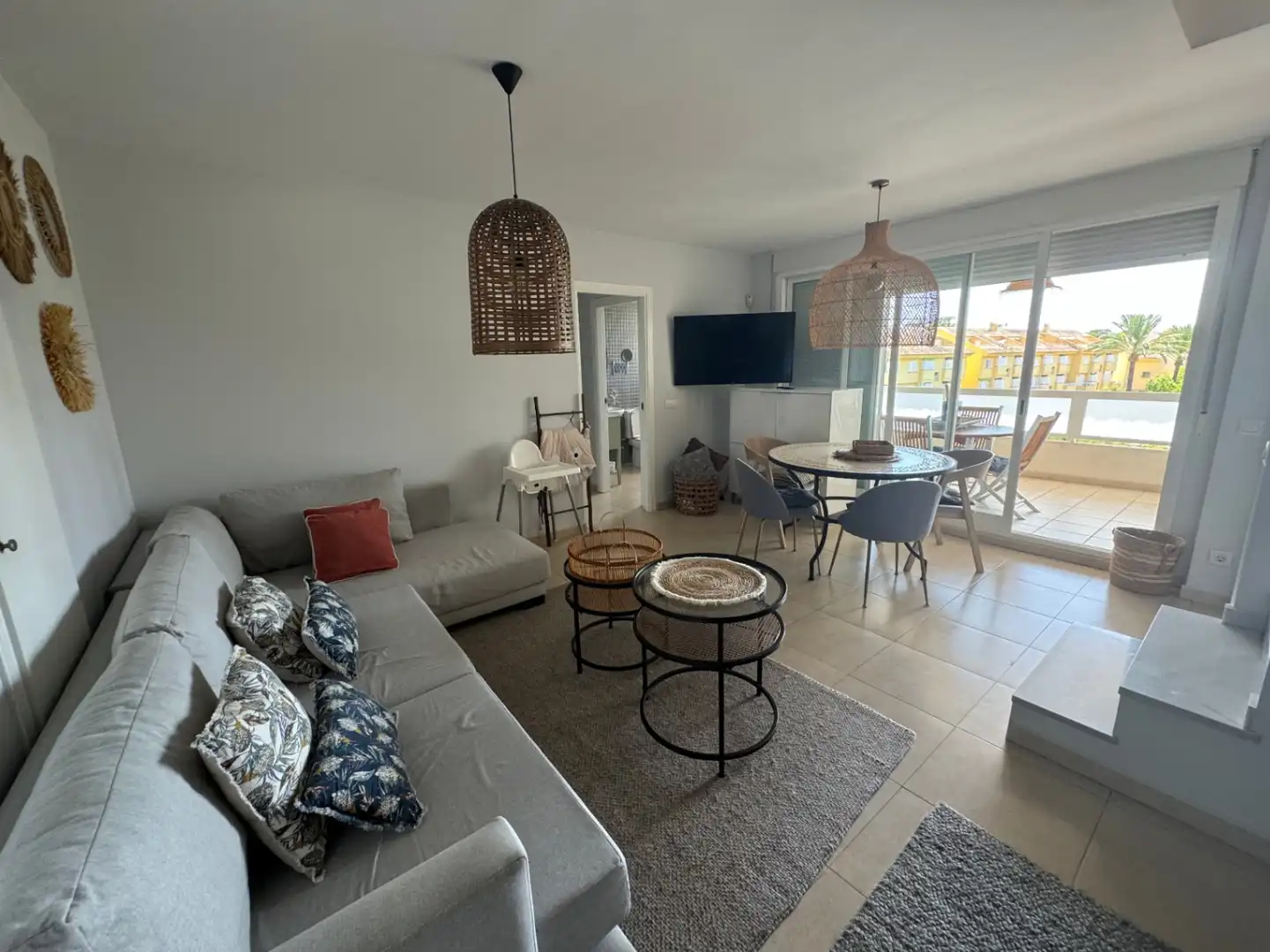 Living room of Duplexes for sale in Jávea / Xàbia  with Air Conditioner, Terrace and Furnished