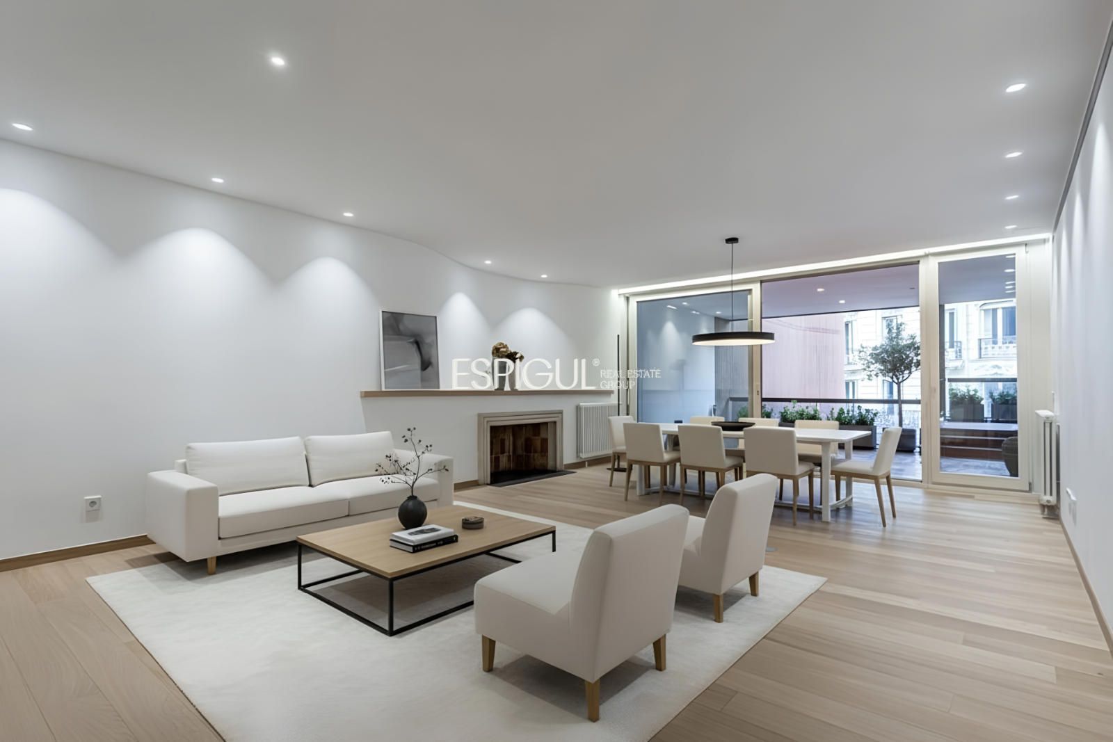 Sala de estar de Piso en venta en  Madrid Capital con Aire acondicionado, Calefacción y Terraza