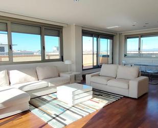 Living room of Attic for sale in  Valencia Capital  with Air Conditioner, Heating and Terrace