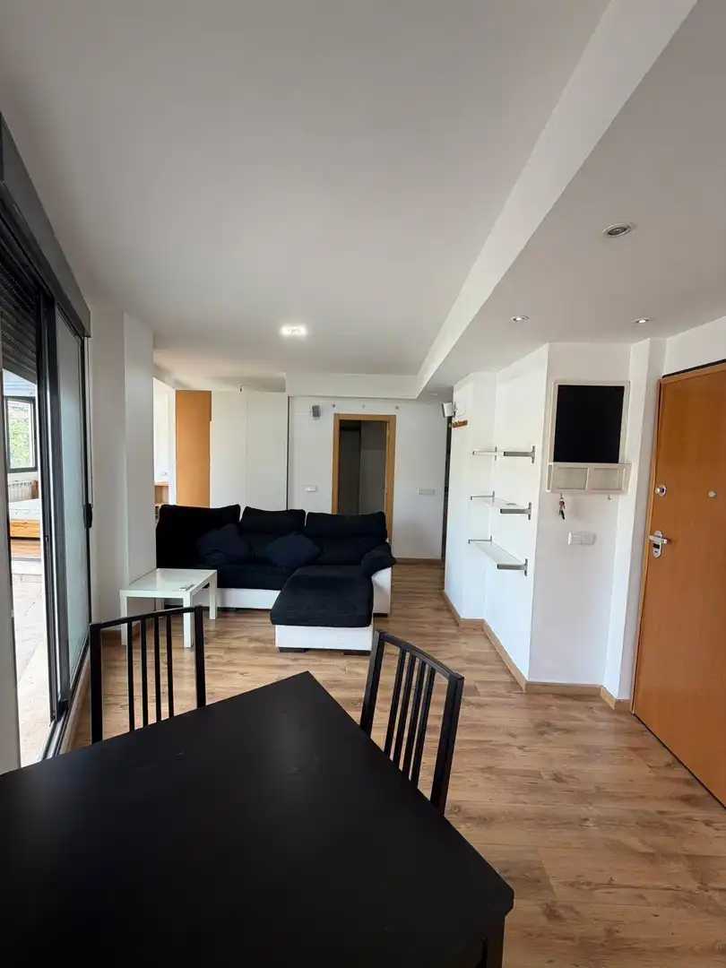 Wohnzimmer von Dachboden zum Verkauf in Náquera mit Privatgarten, Möbliert und Balkon