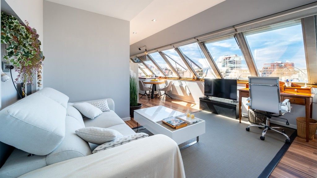 Sala de estar de Ático en venta en  Palma de Mallorca con Aire acondicionado, Calefacción y Terraza