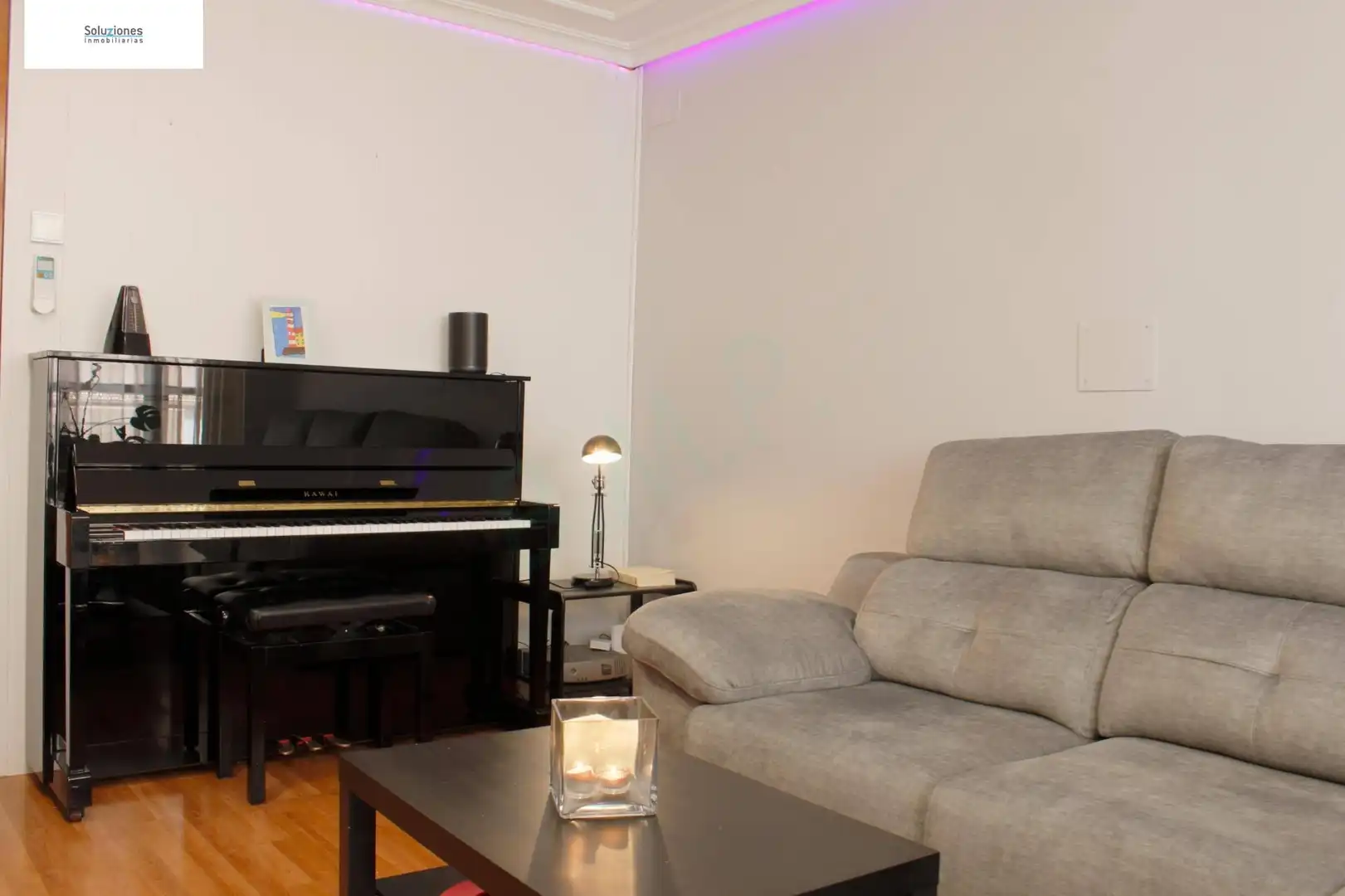Sala de estar de Casa adosada en venta en Albacete con Aire acondicionado, Calefacción y Terraza