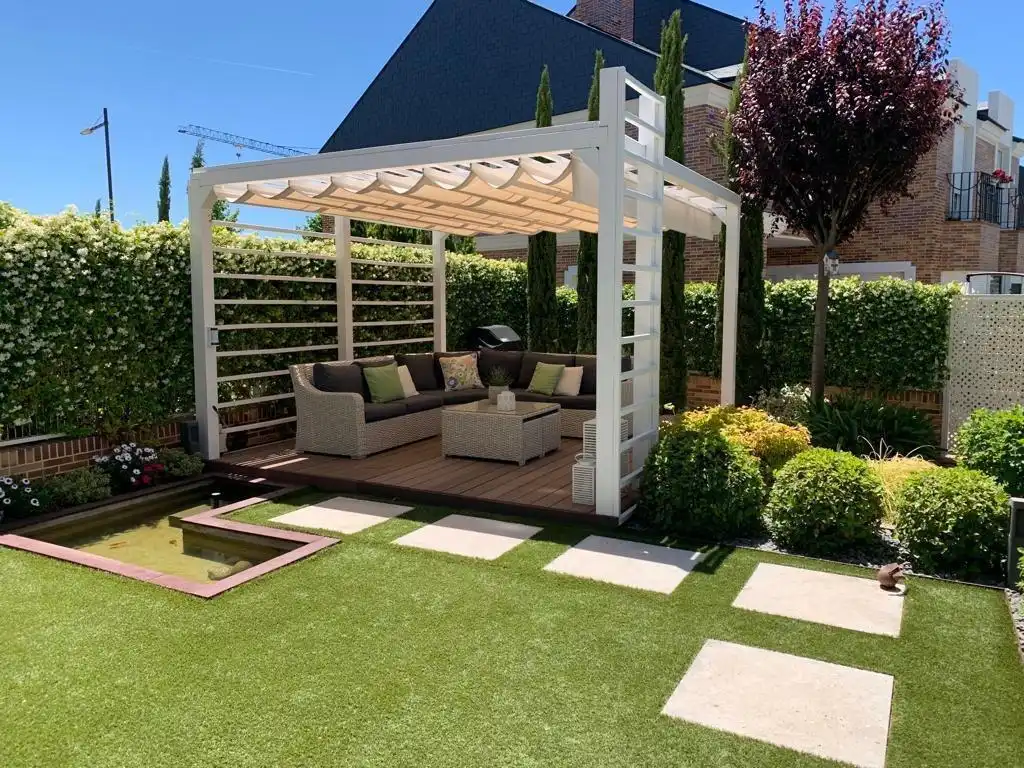Terrace of Detached homes for rent in Boadilla del Monte  with Air Conditioner, Heating and Private garden