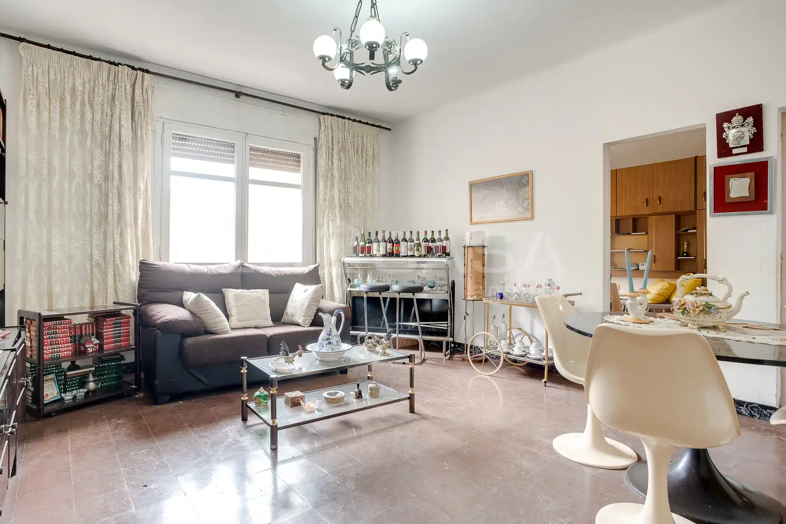 Living room of Flat for sale in Barcelona  with Heating and Terrace