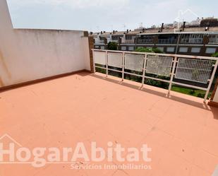 Terrace of Single-family semi-detached for sale in Burriana / Borriana  with Private garden, Terrace and Alarm