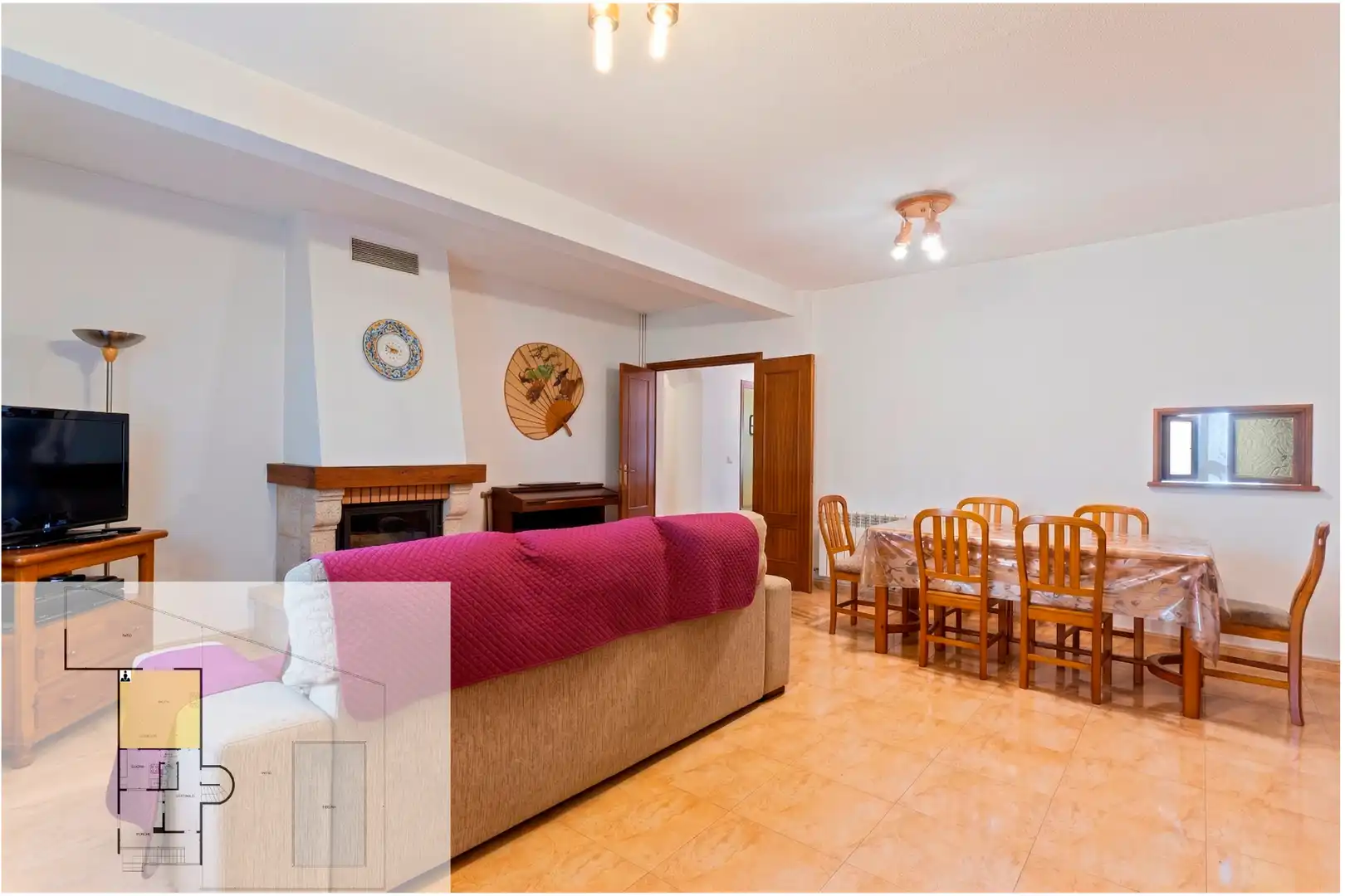 Living room of Houses for sale in Villanueva de Perales  with Heating, Private garden and Terrace