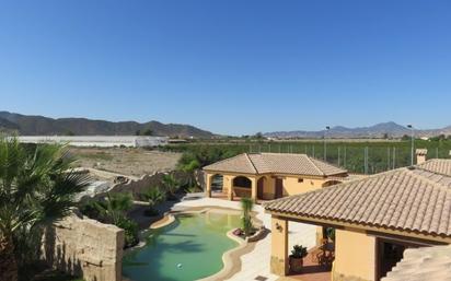 Vista exterior de Casa o xalet en venda en Puerto Lumbreras amb Aire condicionat, Terrassa i Piscina