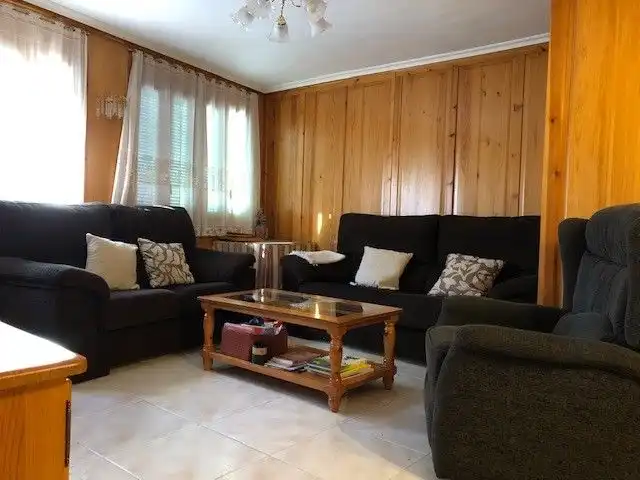 Sala de estar de Casa adosada en venta en Ansó con Terraza