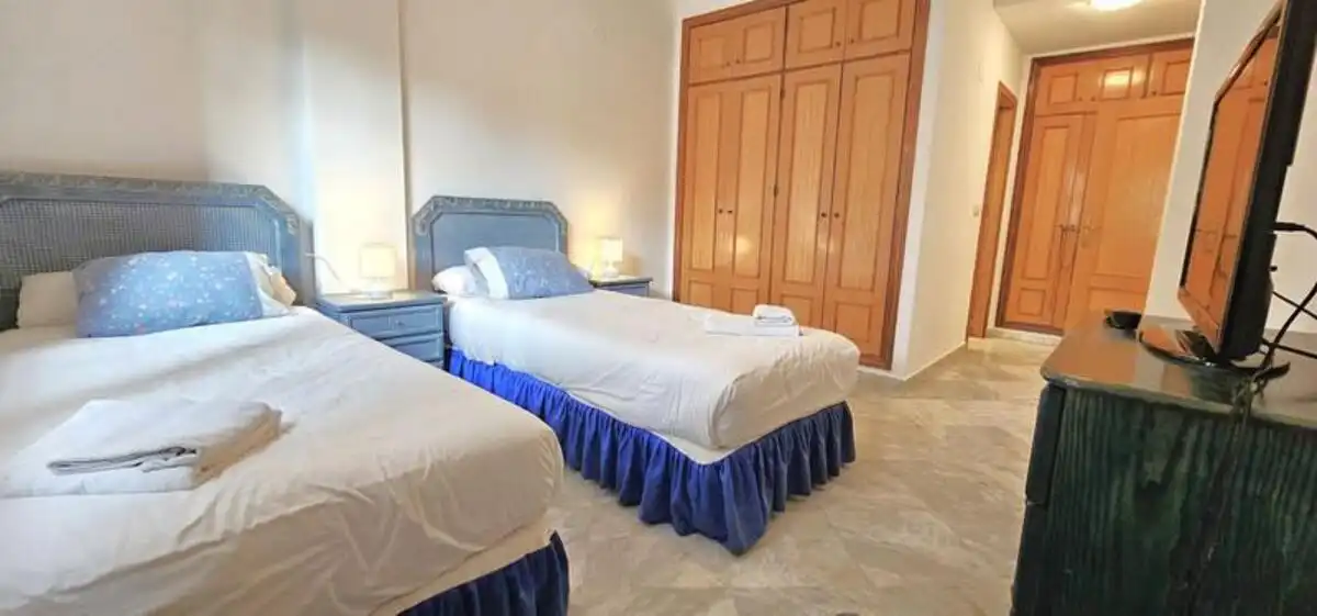 Bedroom of Ground floor for sale in Marbella  with Air Conditioner, Terrace and Swimming Pool