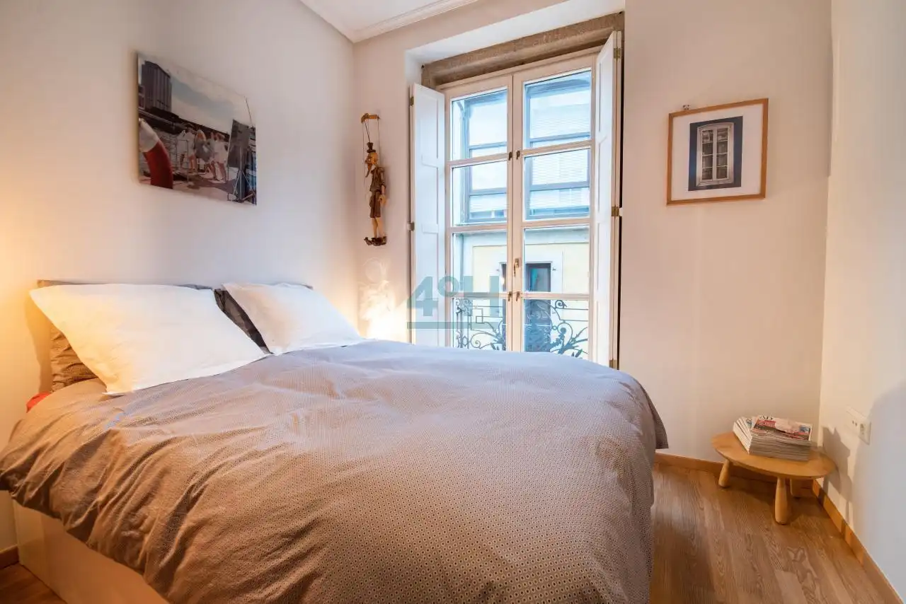 Bedroom of Apartments for rent in Ourense Capital   with Heating, Furnished and Balcony