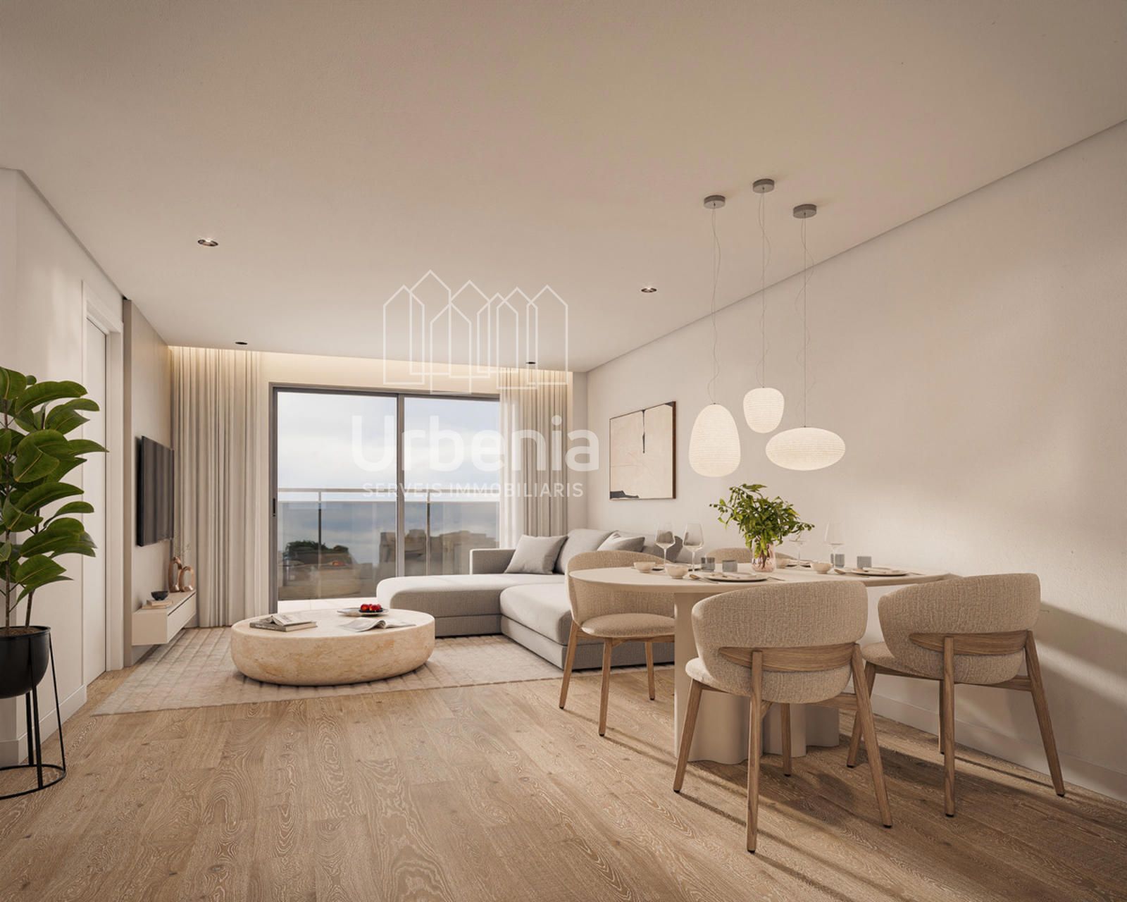 Living room of Flat for sale in Mataró  with Air Conditioner, Heating and Terrace