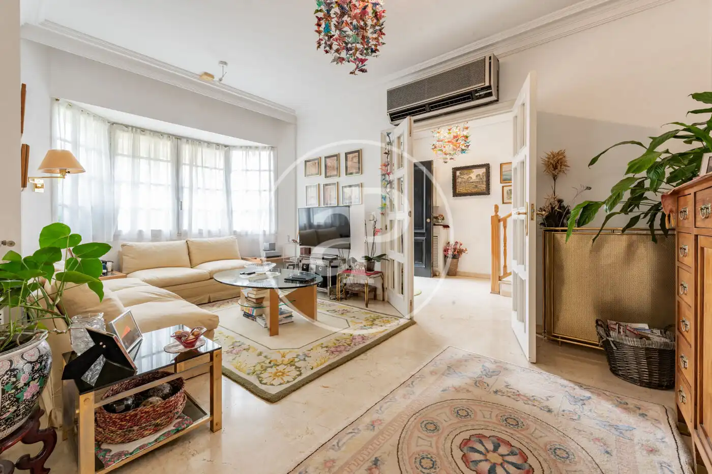 Living room of Detached homes for sale in Madrid  with Air Conditioner, Heating and Private garden
