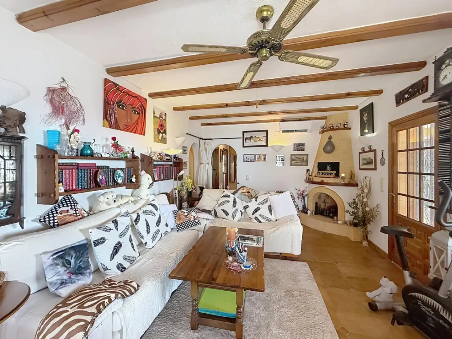 Sala de estar de Casa o chalet en venta en Benitachell / El Poble Nou de Benitatxell con Aire acondicionado, Calefacción y Jardín privado