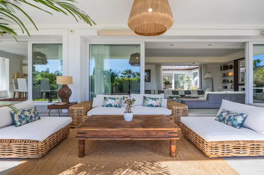 Terrassa de Casa o xalet de lloguer en Marbella amb Aire condicionat, Jardí privat i Terrassa