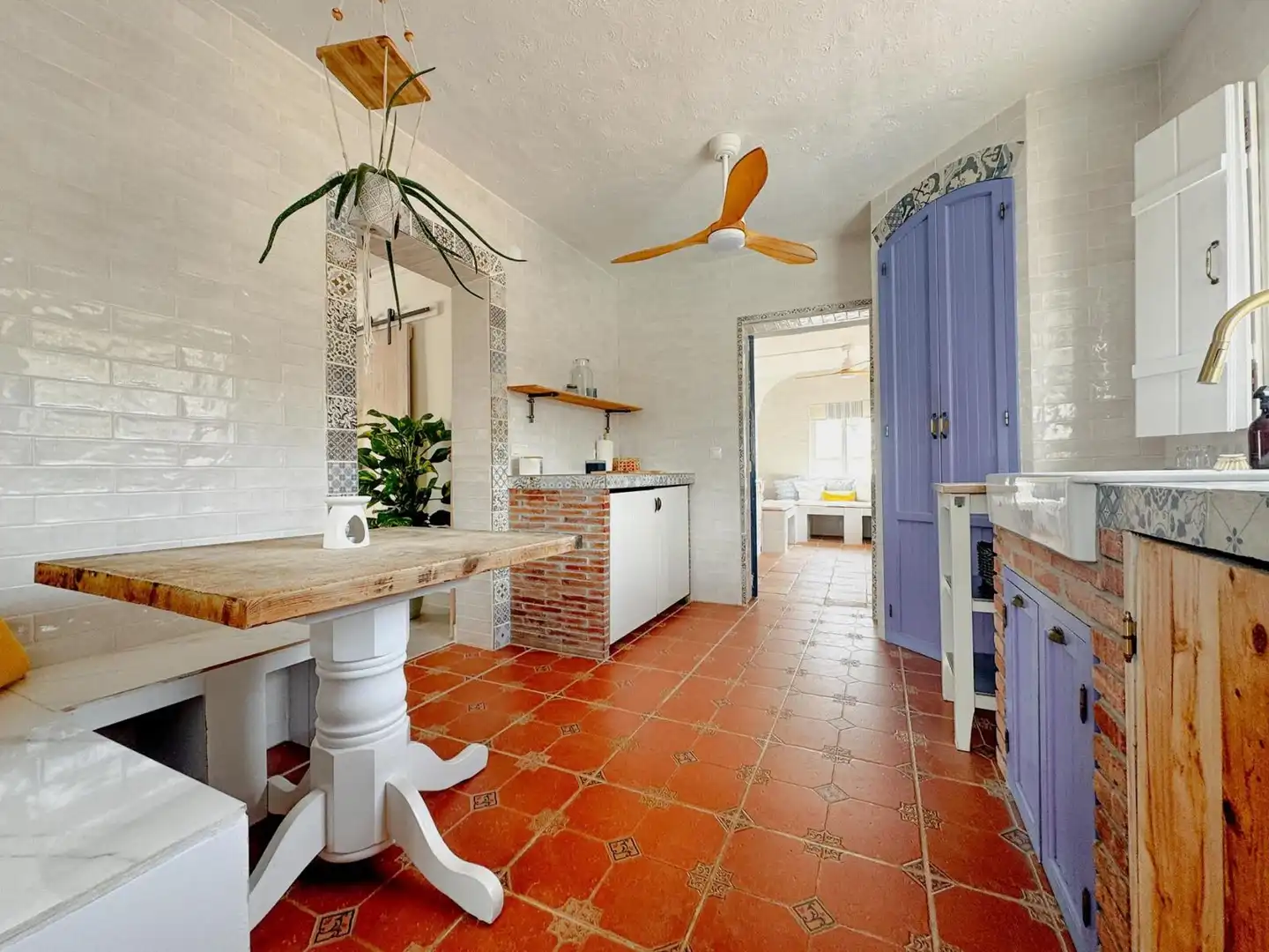 Cocina de Casa o chalet en venta en Nerja con Aire acondicionado, Jardín privado y Terraza