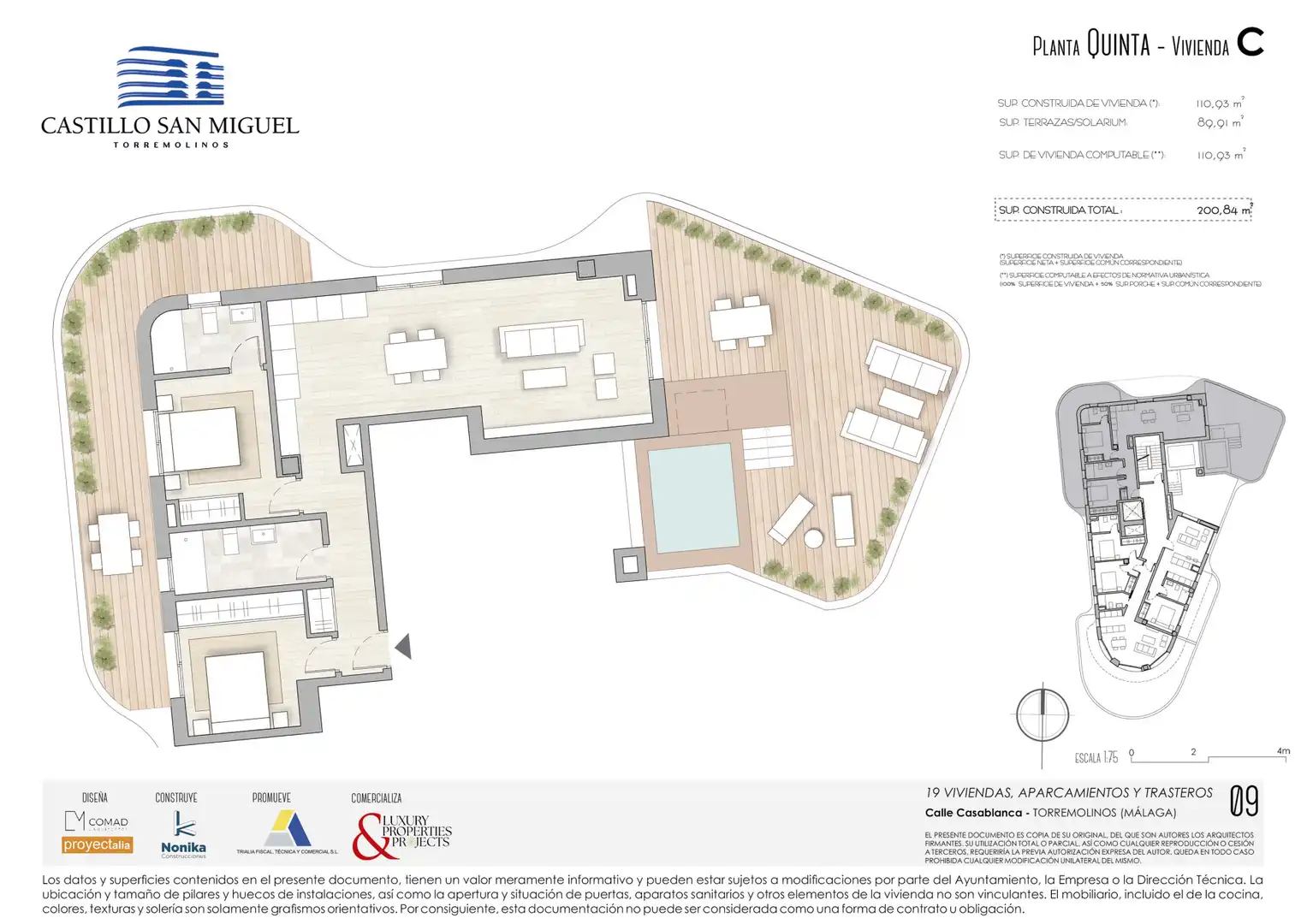 Ático en venta en Torremolinos con Aire acondicionado, Calefacción y Terraza
