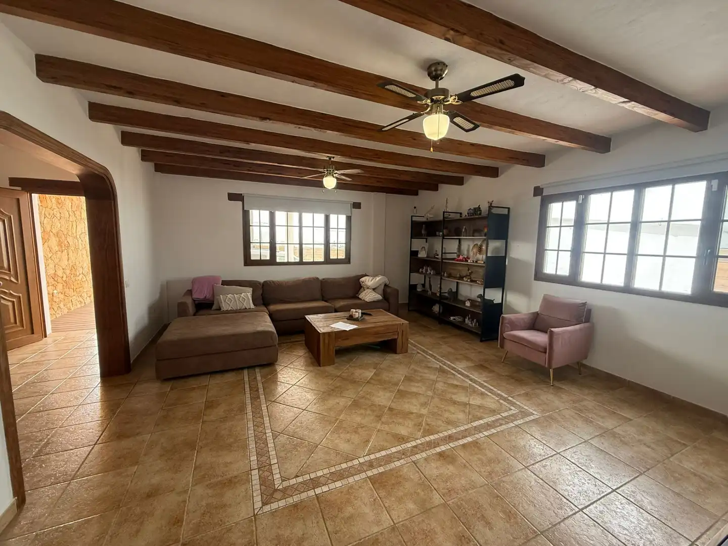 Living room of Houses for sale in La Oliva  with Private garden, Terrace and Storage room