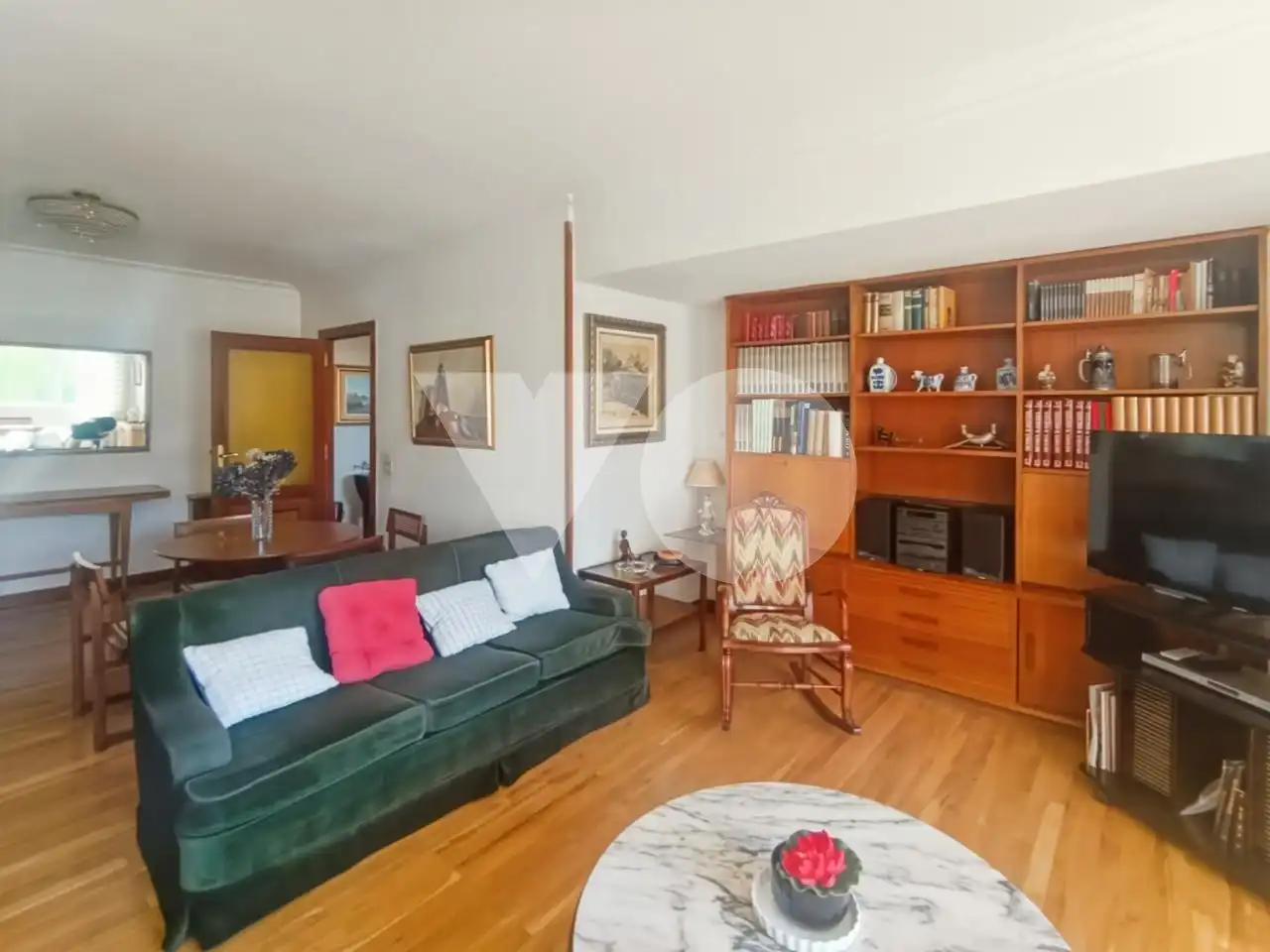 Wohnzimmer von Wohnung zum Verkauf in Madrid mit Heizung, Parkett und Terrasse