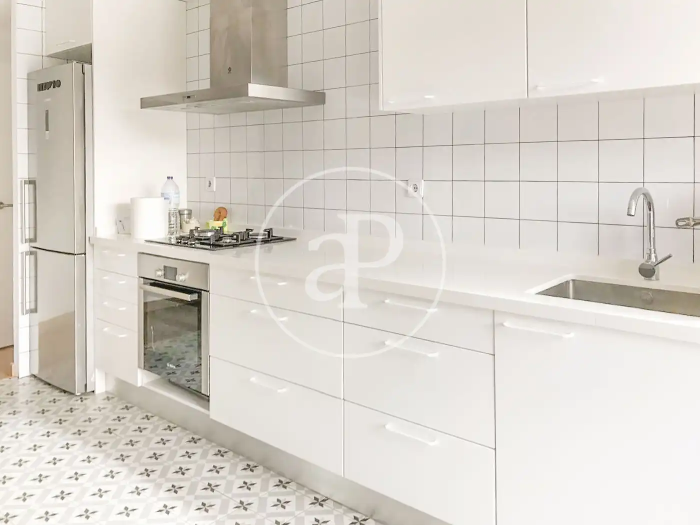 Küche von Wohnung zur Miete in Valencia mit Klimaanlage, Heizung und Möbliert