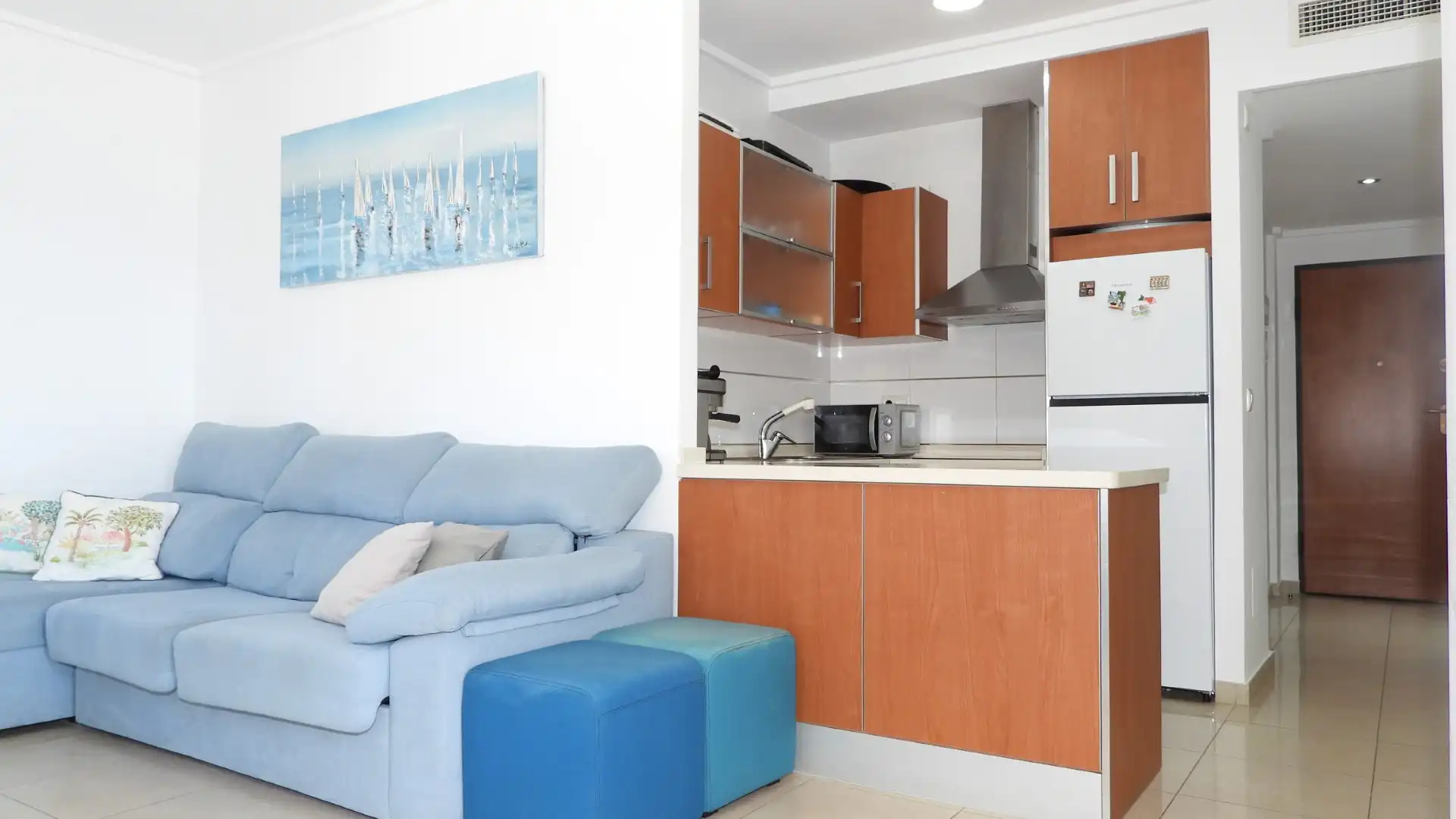 Cuina de Apartament en venda en La Manga del Mar Menor amb Aire condicionat, Calefacció i Terrassa