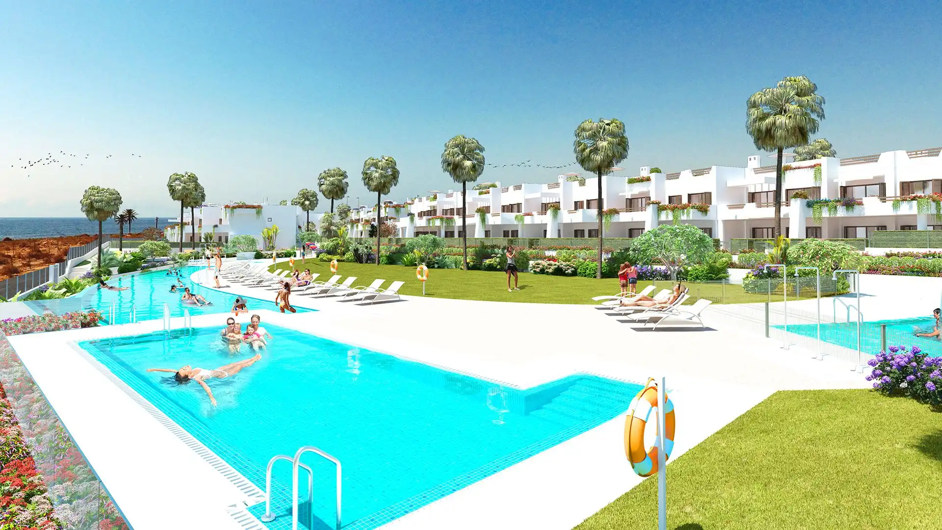 Piscina de Apartamento en venta en Pulpí con Aire acondicionado, Terraza y Piscina comunitaria
