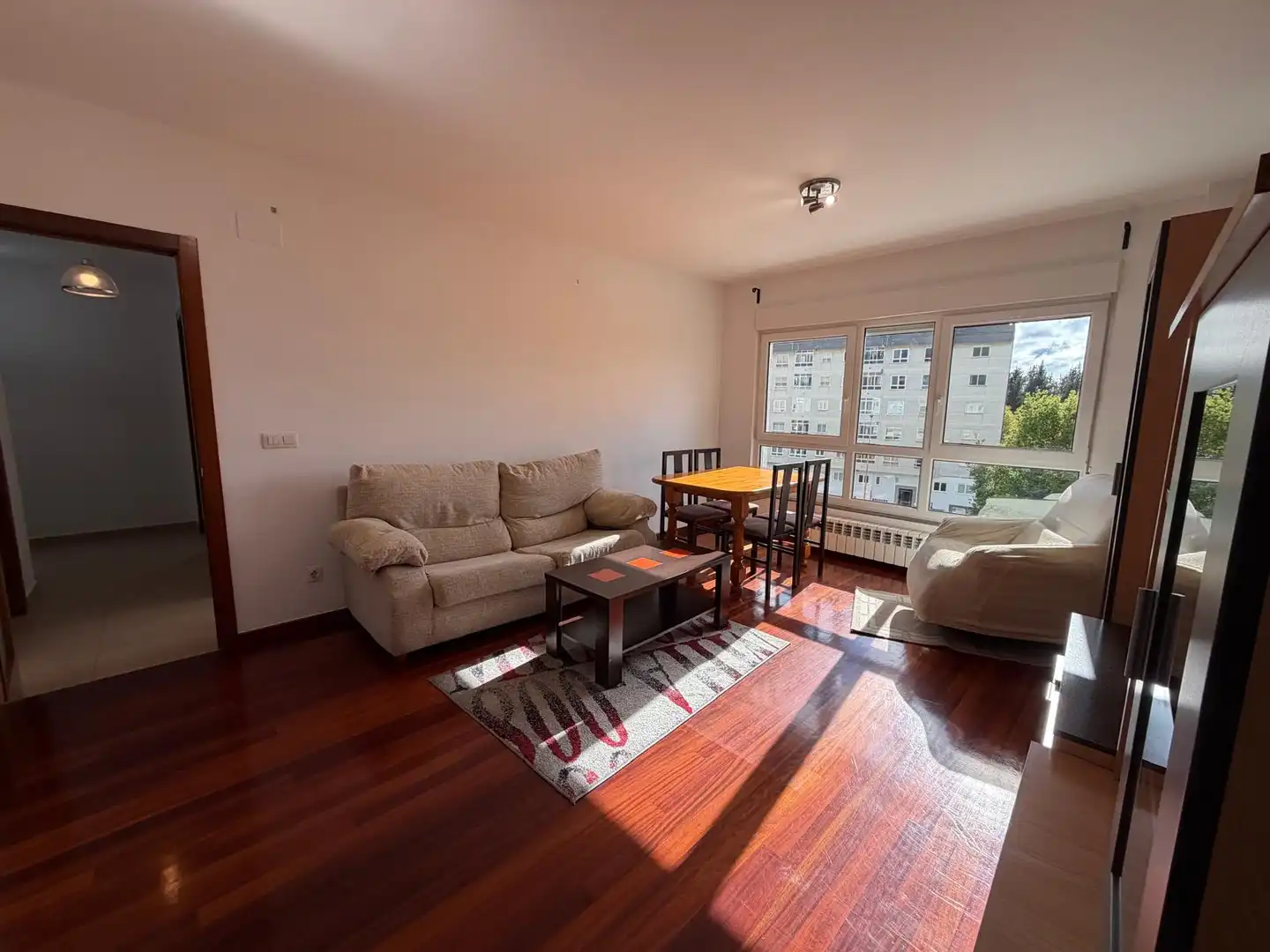 Living room of Duplexes for rent in Lugo Capital  with Heating, Parquet flooring and Terrace