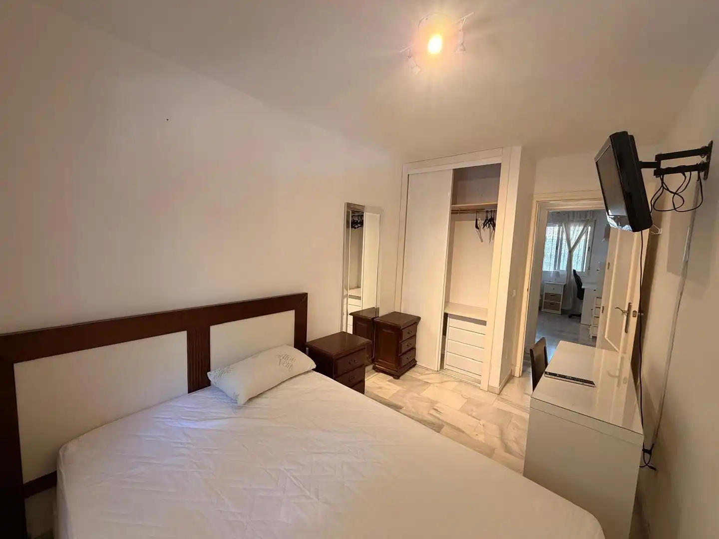 Bedroom of Flat for rent in Benalmádena  with Air Conditioner, Heating and Private garden