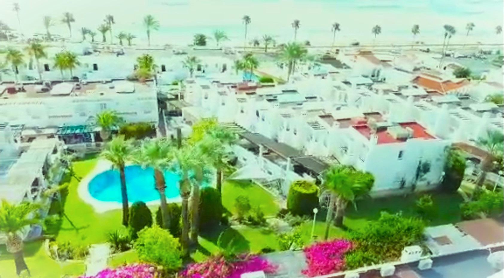 Exterior view of Single-family semi-detached for sale in Mojácar  with Air Conditioner, Heating and Private garden