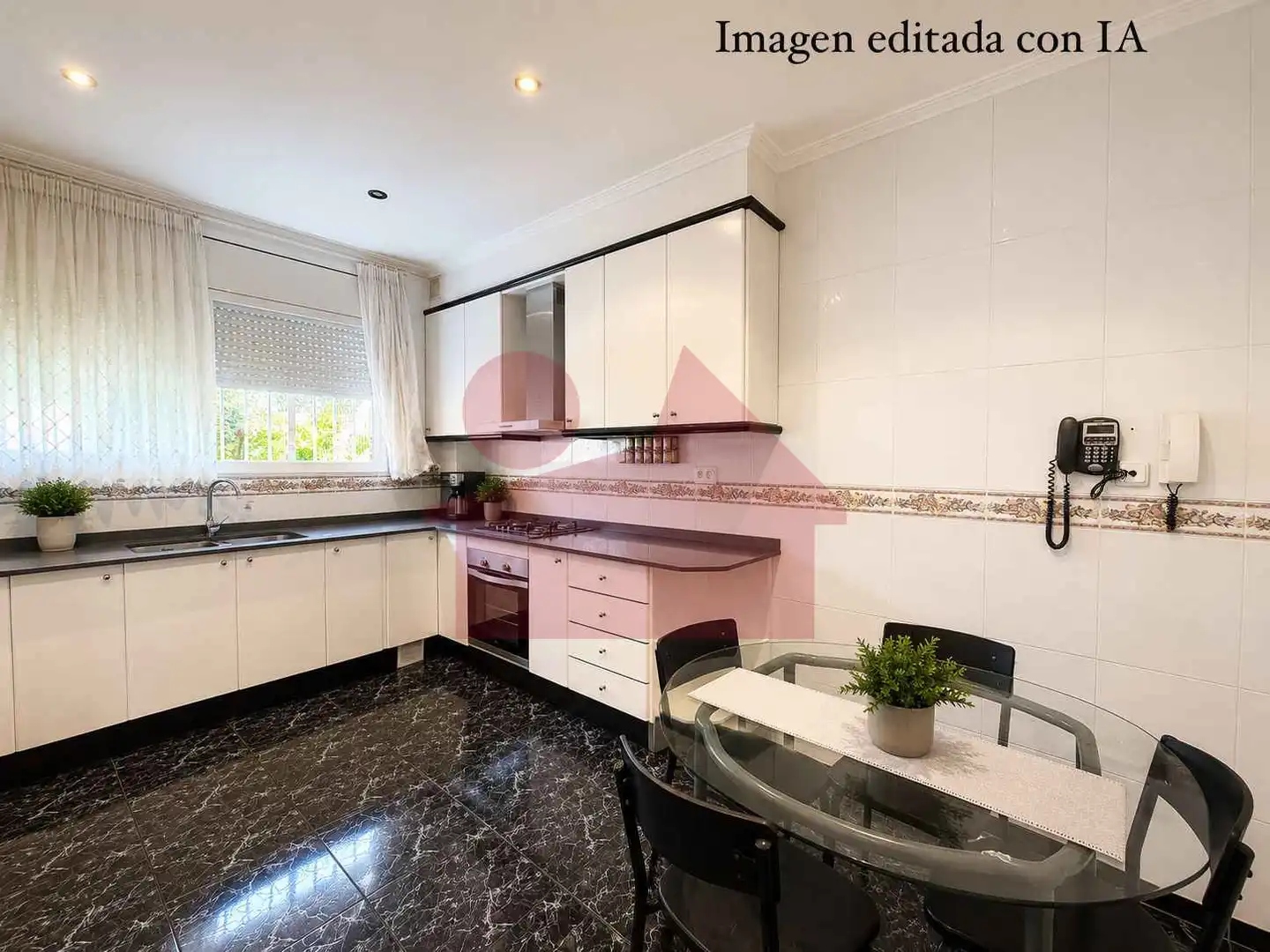Cuina de Casa adosada en venda en Mollet del Vallès amb Aire condicionat, Calefacció i Jardí privat
