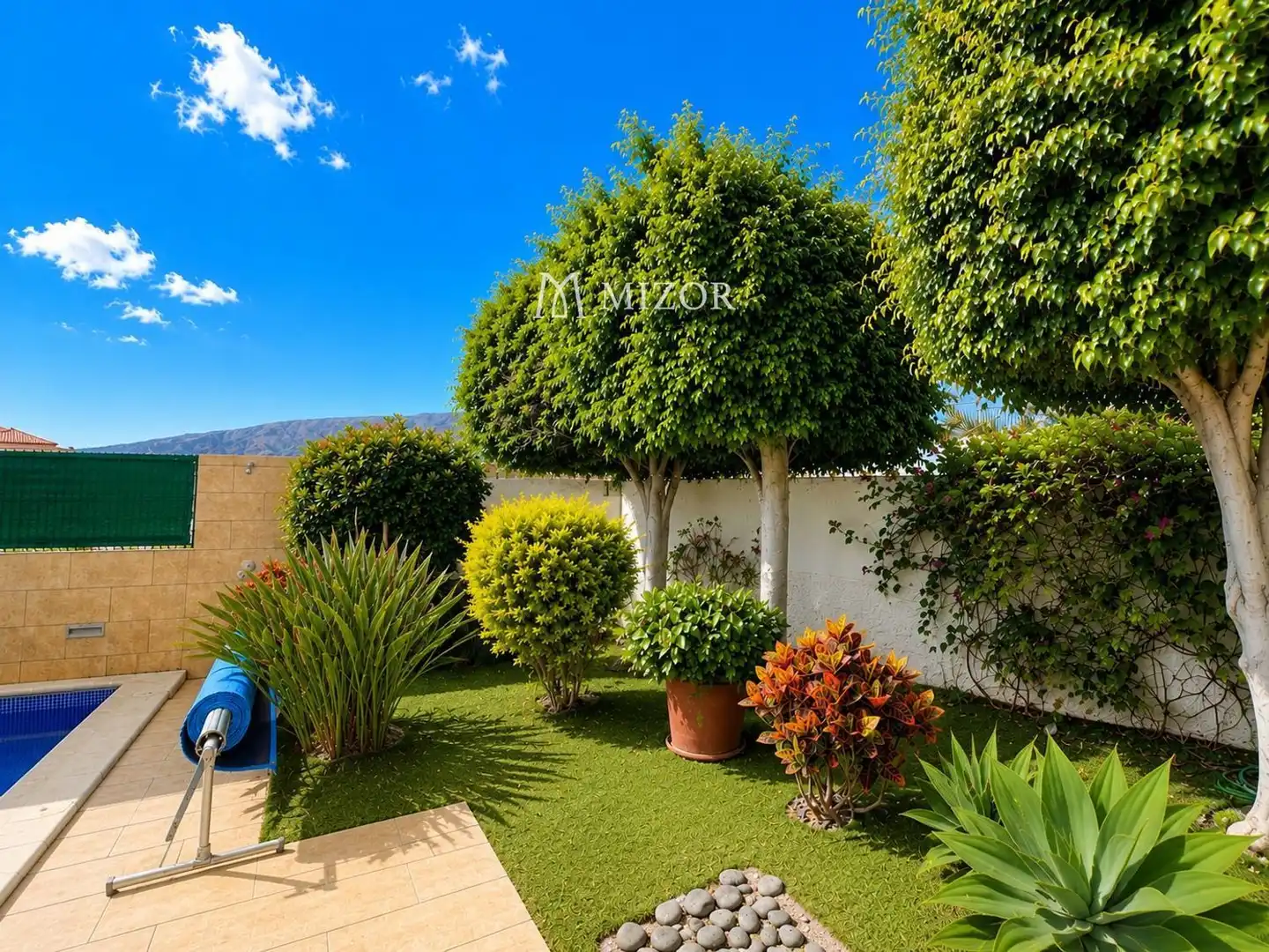 Garten von Dachboden zum Verkauf in Adeje mit Klimaanlage, Terrasse und Schwimmbad