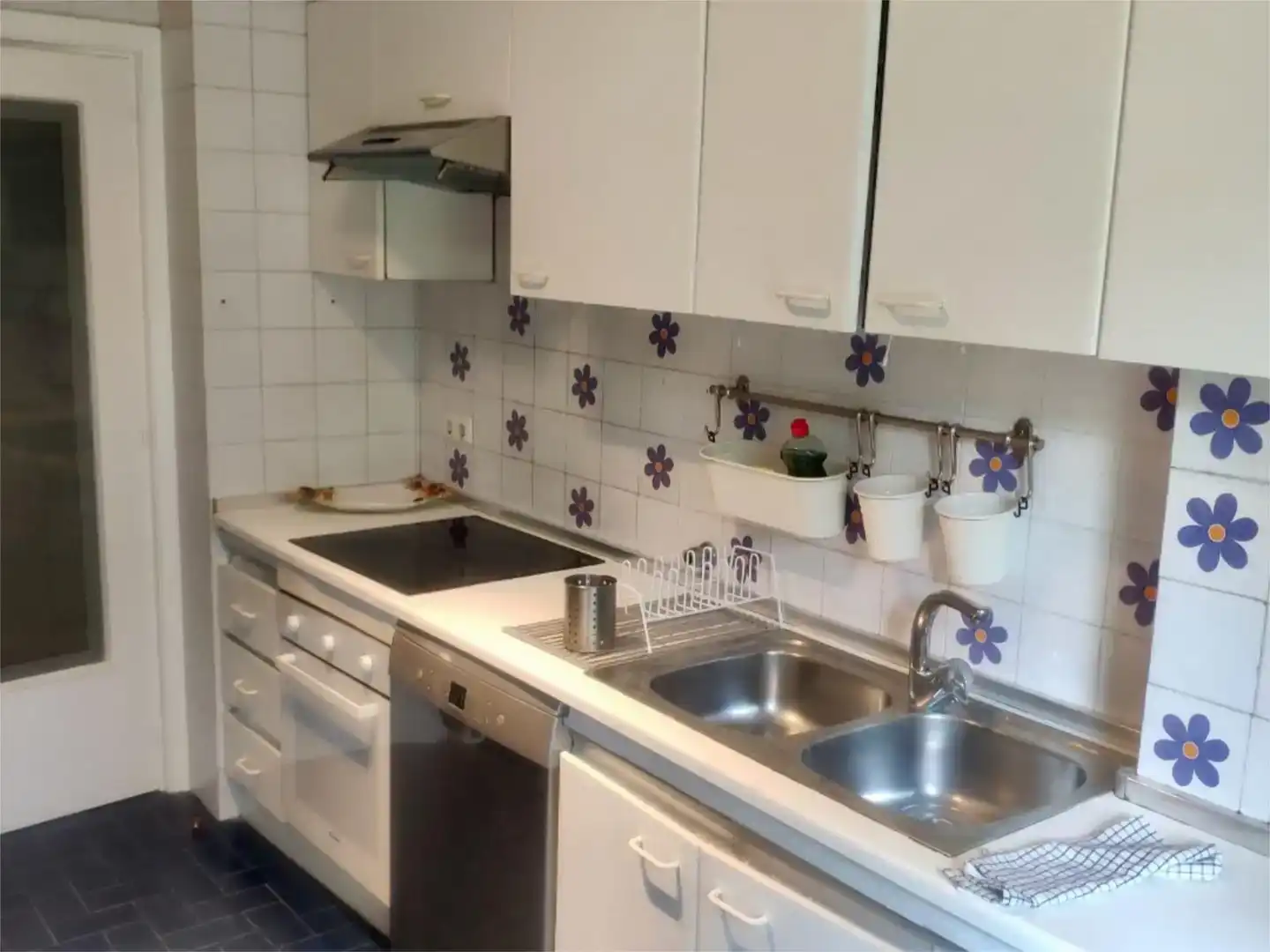 Küche von Wohnung zur Miete in Zarautz mit Privatgarten, Parkett und Schwimmbad