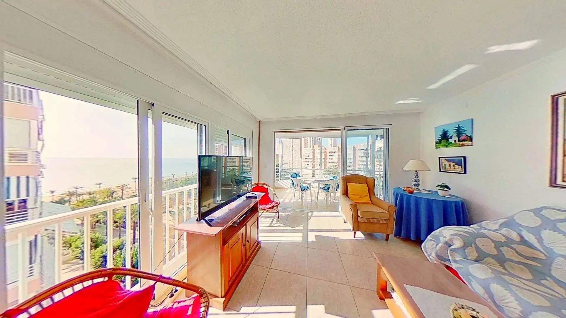Living room of Flat for sale in El Campello  with Heating, Terrace and Swimming Pool