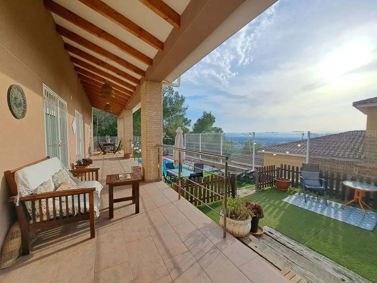 Terraza de Casa o chalet en venta en Alzira con Calefacción, Jardín privado y Terraza
