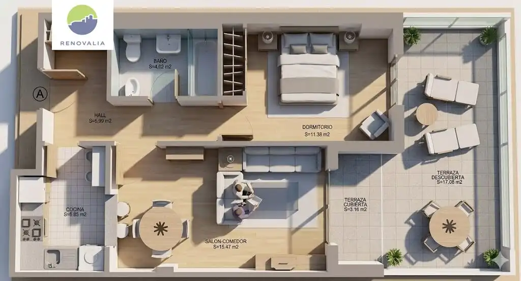 Wohnung zum Verkauf in Granada mit Klimaanlage, Heizung und Terrasse