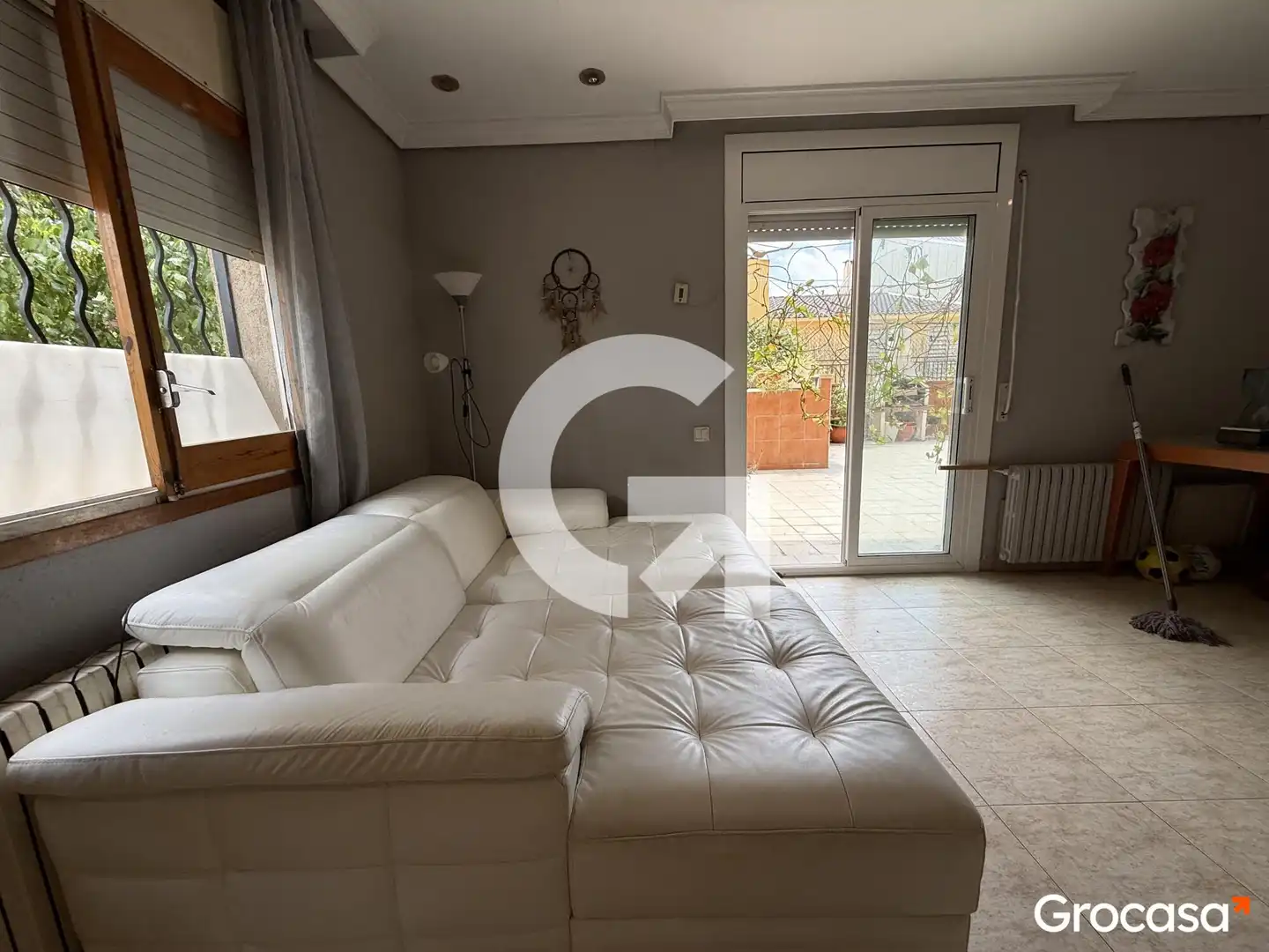 Sala de estar de Piso en venta en Les Franqueses del Vallès con Calefacción, Jardín privado y Terraza