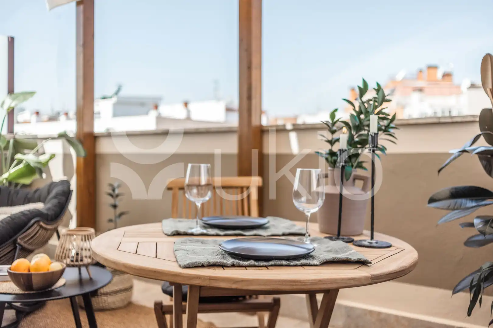 Terraza de Apartamento de alquiler en Madrid con Aire acondicionado, Calefacción y Terraza