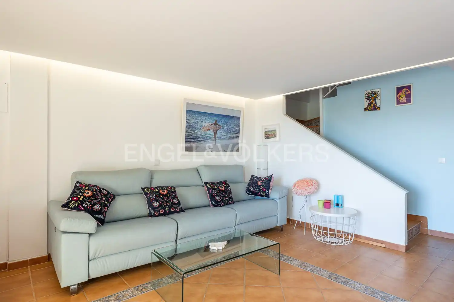 Sala d'estar de Casa o xalet de lloguer en Cullera amb Aire condicionat, Calefacció i Jardí privat