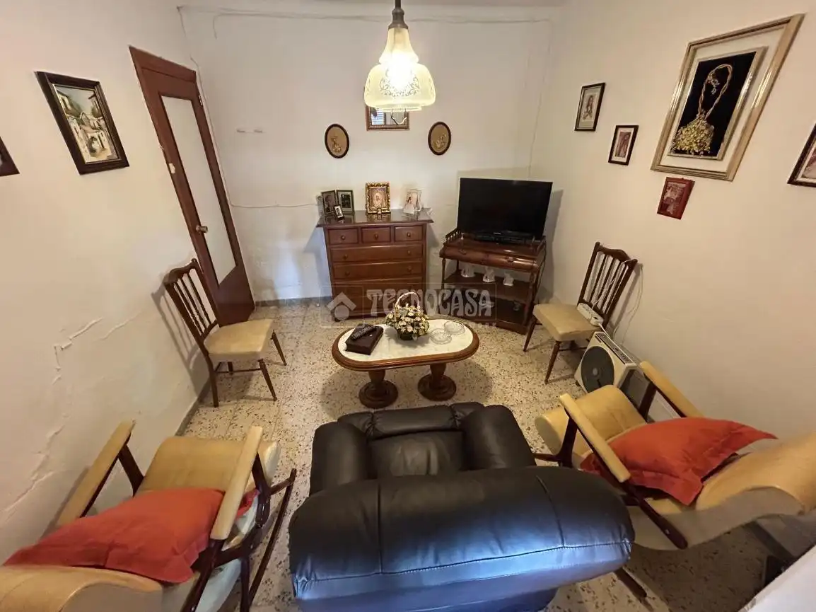 Sala de estar de Casa adosada en venta en Antequera con Terraza