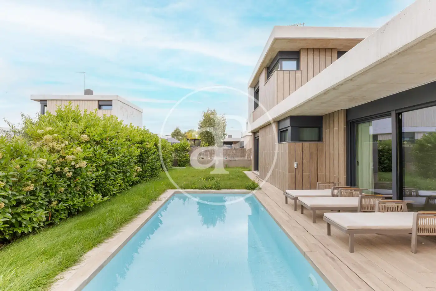 Schwimmbecken von Haus oder Chalet zur Miete in Bétera mit Klimaanlage, Heizung und Privatgarten