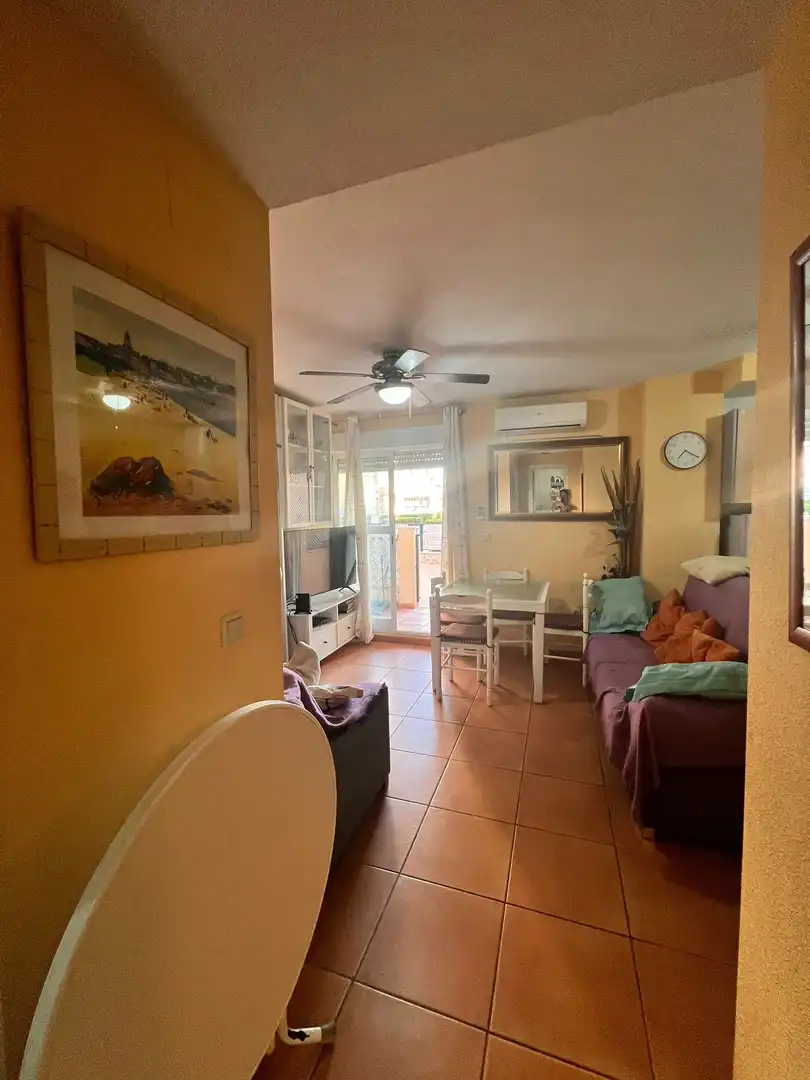 Living room of Flat for sale in Torrox  with Air Conditioner, Private garden and Terrace