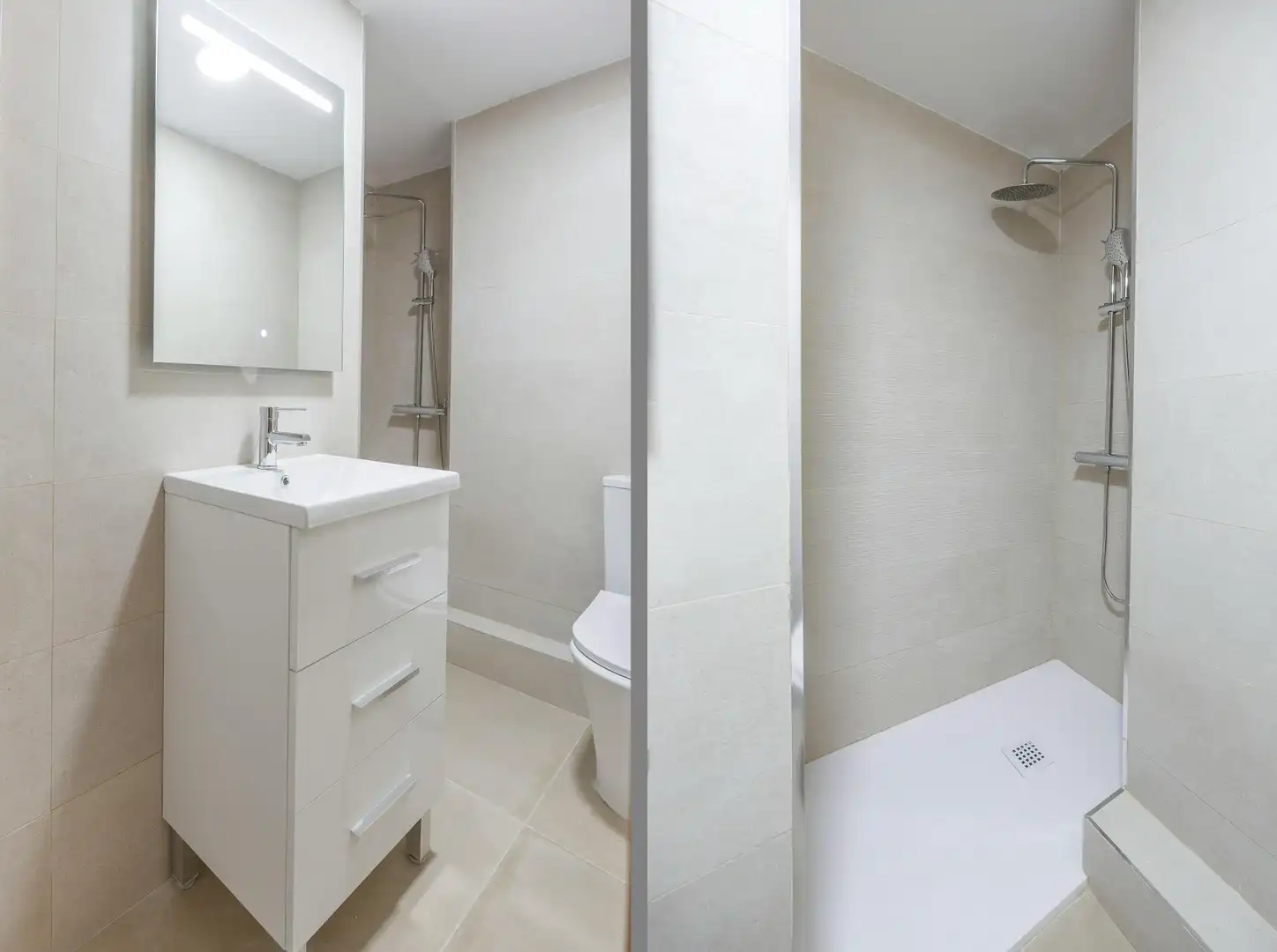 Bathroom of Flat for share in Valencia  with Washing machine