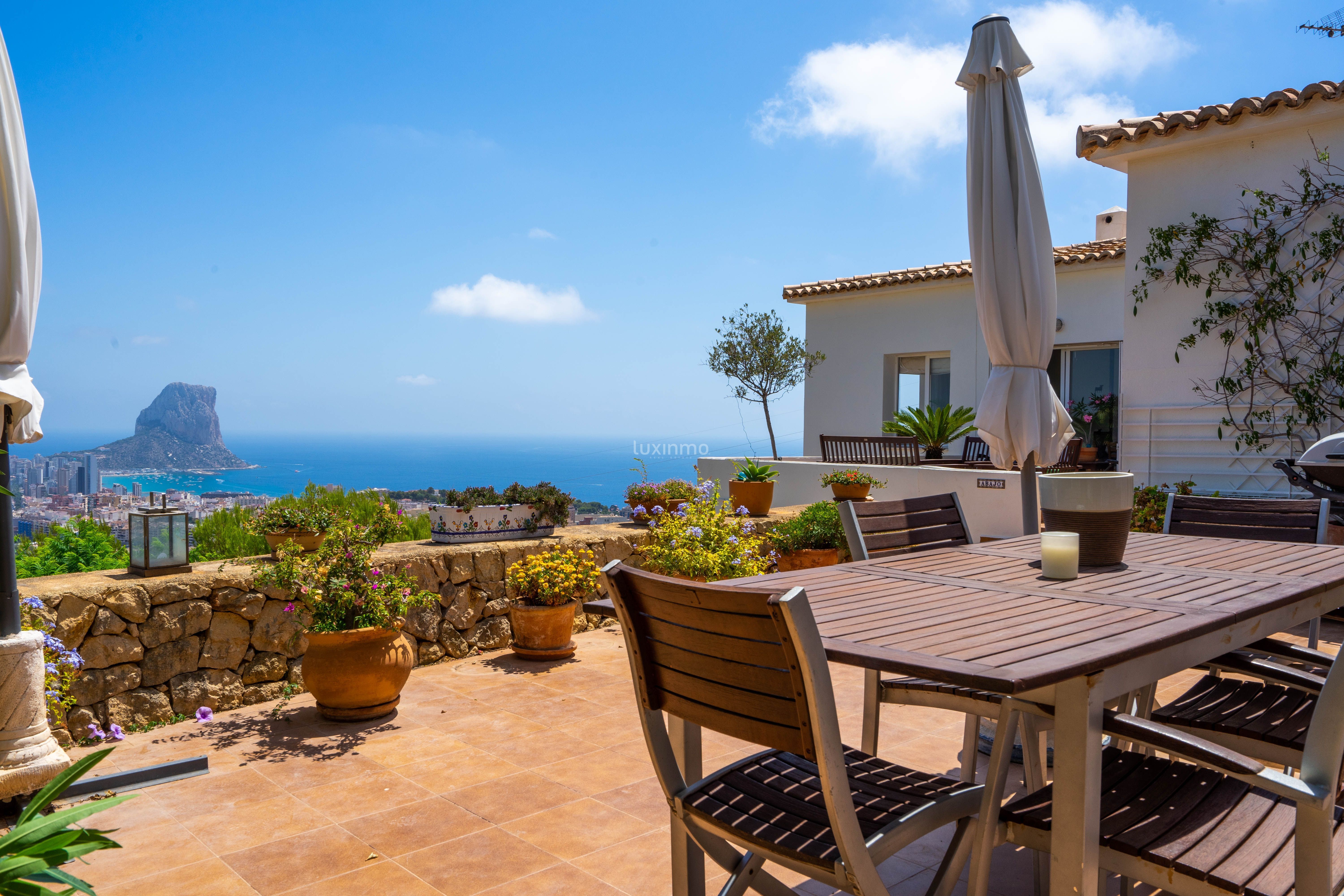 Terrace of Single-family semi-detached for sale in Calpe / Calp  with Air Conditioner, Private garden and Terrace