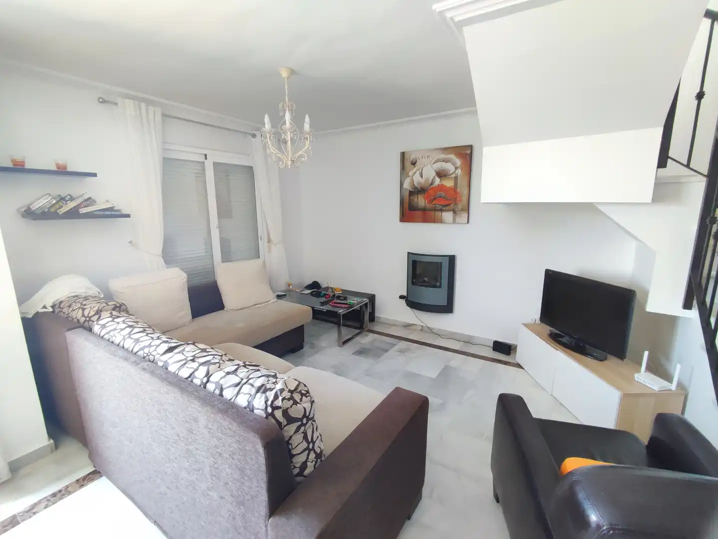 Living room of Duplexes for rent in Casares  with Air Conditioner, Heating and Terrace