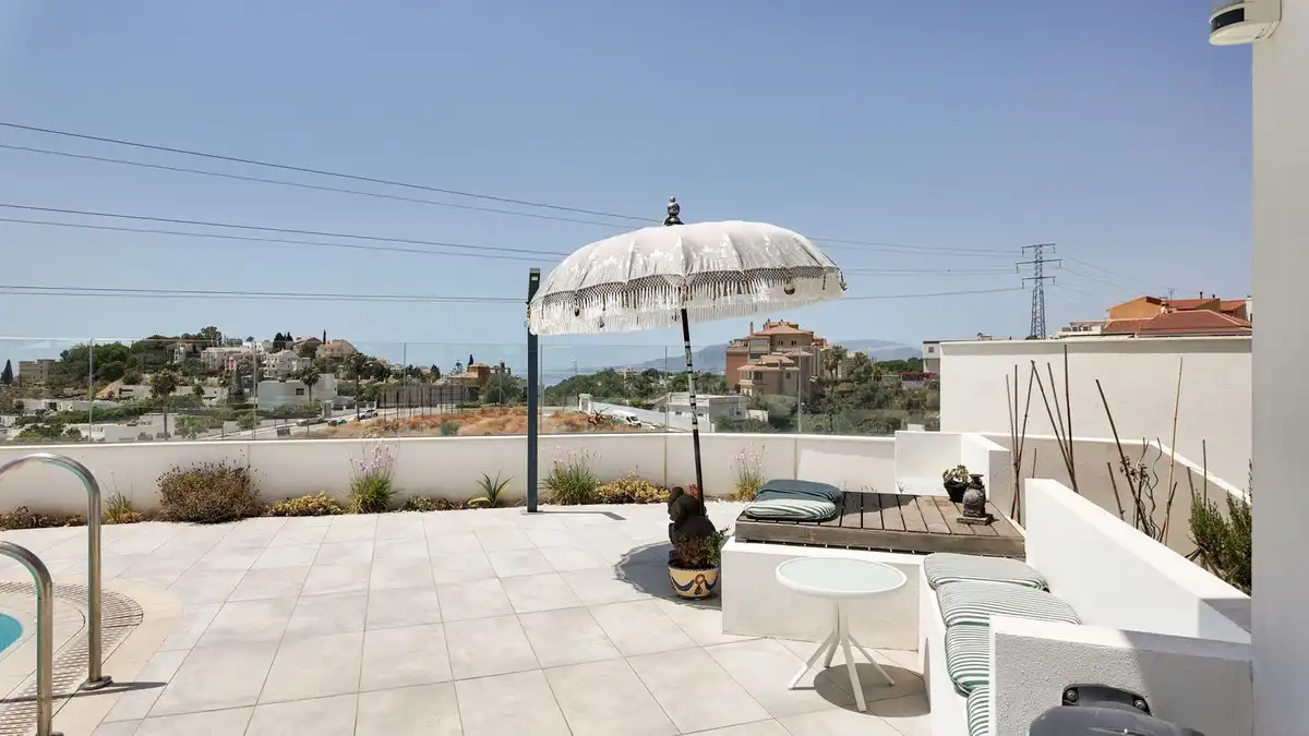 Terraza de Casa o chalet en venta en Málaga con Aire acondicionado, Calefacción y Piscina