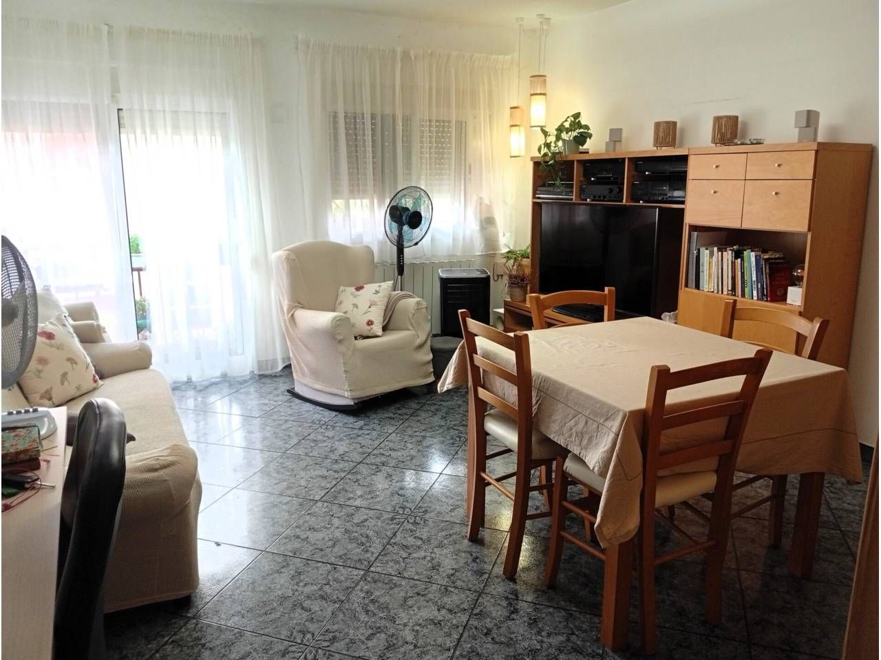 Living room of Flat for sale in  Tarragona Capital  with Heating, Furnished and Balcony